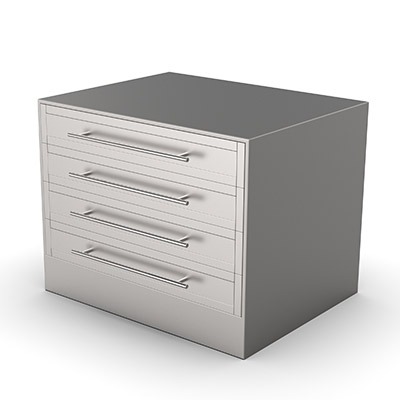 3D model illustration of Hydra Storage Display Showcase 3D model illustration of Hydra Storage Display Showcase